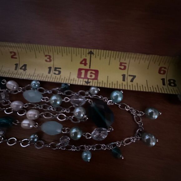 Lia Sophia Blue Bead With Silver Tone Chain - Picture 4 of 6